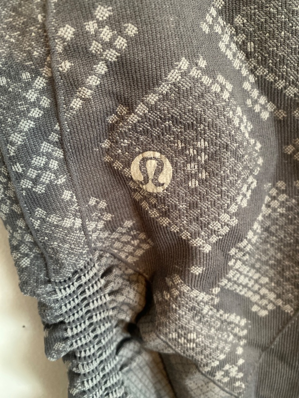 Lululemon In The Flow Crop II Heathered Dark Slate size 6 leggings yoga - Picture 7 of 7
